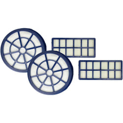 Vhbw - Lot de 4 filtres compatible avec Hoover BR2230 019, BR2020 019, BR2020 012, BR23PAR011 aspirateur - filtre d'échappement, filtre pré-moteur