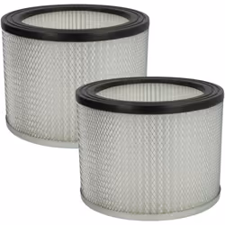 vhbw - the clever way Set de 2x filtre plissé pour votre aspirateur industriel, pour aspiration à sec ou humide - Finition su ...