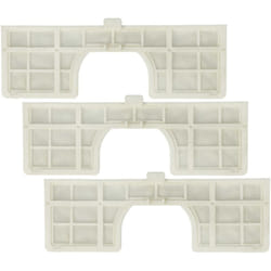 vhbw 3x filtre compatible avec Samsung Navibot Airfresh SR8F40, Airfresh SR8F51, Airfresh SR8F31, Airfresh SR8F30 aspirateur - filtre blanc