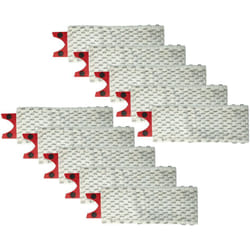 Vhbw - 10x Serpillères compatible avec Vileda 1-2 Spray balai nettoyant - Tête de rechange, microfibre, gris / blanc