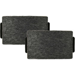Vhbw - 2x Filtres à charbon actif compatible avec Miele da 2360, da 2690, da 2698, da 2390, da 2660, da 3560 hotte aspirante - 23,7 x 14,6 x 1,9 cm