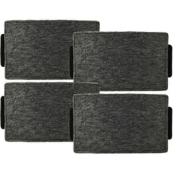 Vhbw - 4x Filtres à charbon actif compatible avec Miele da 2360, da 2690, da 2698, da 2390, da 2660, da 3560 hotte aspirante - 23,7 x 14,6 x 1,9 cm