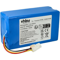 vhbw Batterie compatible avec Samsung Powerbot VR1AM7010U5/AA, R7040, R7090, R7070, R7065 aspirateur (6000mAh, 21,6V, Li-ion, sans boîtier)