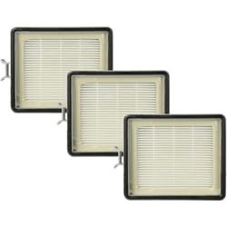 Vhbw - 3x Filtre compatible avec Lux ap 11 aspirateur - filtre de sortie d'air, blanc / gris