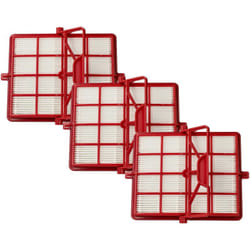 Vhbw - 3x filtre compatible avec Lux Intelligence S115 aspirateur - filtre à charbon actif hepa rouge / noir / blanc