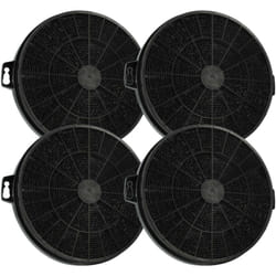 Vhbw - 4x Filtres à charbon actif compatible avec Cooke & Lewis CLGH60-C, CLGH90-C, CLCH90SS-C, CLMIRAG90-C, CLCH60SS-C hotte aspirante - 13,25 cm