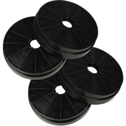 4x Filtres à charbon actif compatible avec Klarstein 10029385, 10029387, 10029388, 10031900, 10031902, 10031903 hotte aspirante - 17,5 cm - Vhbw