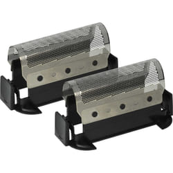 2x Grille compatible avec Braun Micron 808 rasoir électrique + cadre, noir/argenté - Vhbw