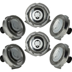 6x Têtes de rasoir de remplacement compatible avec Philips RQ1131, RQ1150, RQ1150X, RQ1141, RQ1145, CCRQ1185, RQ1151, RQ1155 rasoir électrique - Vhbw