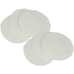 6x Pads de polissage compatible avec Kärcher fp 202, pst 1000, fp 303, fp 222 aspiro-cireuse - Set de polissage pour parquet blanc - Vhbw
