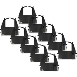 Vhbw - 10x Ruban encreur compatible avec Fujitsu DL3800-, DL3850, DL3700, DL3750, DL3600E, DL3600L imprimante matricielle ou de reçus - noir