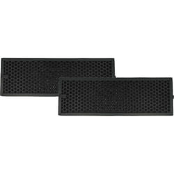 Vhbw - 2x Filtre à charbon actif compatible avec Braun Scan & Clean BFD104BE, Scan & Clean BFD104BE2 purificateur d'air - Filtre à air noir