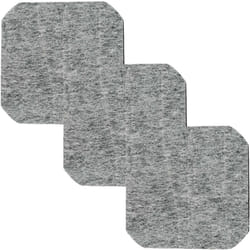 Vhbw - 3x Filtre à charbon actif compatible avec Moulinex Quadra 700, Classic&Super1000, Classic 1000 Friteuse - 12 x 12 x 0,8 cm