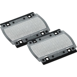 2x grille de rasoir compatible avec Braun 370, 350, 375, Pocketgo Twist E-Razor, 5614, 5615, P10, 355 rasoir, noir / argenté - Vhbw