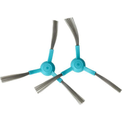 Vhbw - 2x Brosse latérale compatible avec Proscenic M6 Pro robot aspirateur - Lot de brosses, bleu clair / noir