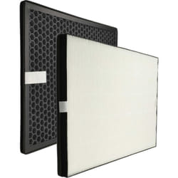 2x Filtre compatible avec Philips AC1214, AC1215, AC1217, AC1214/10 purificateur d'air - filtre à charbon actif, filtre hepa - Vhbw