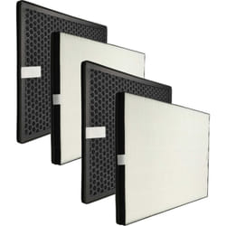 4x Filtre compatible avec Philips AC1214, AC1215, AC1217, AC1214/10 purificateur d'air - filtre hepa, filtre à charbon actif - Vhbw