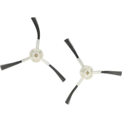 Vhbw - 2x Brosse latérale compatible avec Dreame L10, S10, X20, X10, W10S pro, S20 robot aspirateur - Lot de brosses, gris / blanc