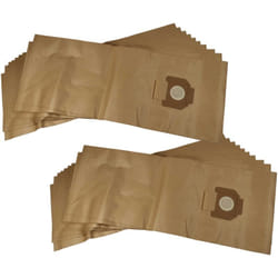 Vhbw - 20x Sacs compatible avec Nilfisk Attix 791-2M/B1, 40-0M pc Type 22 aspirateur - papier, 94cm x 35cm marron
