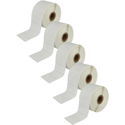 Vhbw - 5x Rouleau d'étiquettes 51mm x 26mm (1552 étiquettes) compatible avec Brother TD-2130, TD-4100N, TD-4100, TD-4000, TD-2130N étiqueteuse