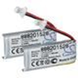 vhbw 2x Batterie compatible avec Sena 10U-AR-01 SC-HR01 10U-HR-01 casque audio écouteurs sans fil (80mAh 37V Li-polymère)