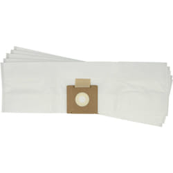 Vhbw - 5x Sacs compatible avec Cleancraft flex Cat 112 q aspirateur - microfibre non tissée, 59cm x 17,5cm blanc