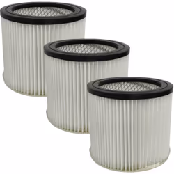 vhbw - the clever way Set de 3x Cartouche Filtre pour votre aspirateur industriel, pour aspiration à sec ou humide - Finition ...