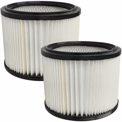 vhbw - the clever way Set de 2x filtre plissé pour votre aspirateur industriel, pour aspiration à sec ou humide - Finition su ...