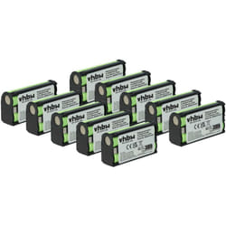 10x Batterie compatible avec Sennheiser ek 100 G4, 2015FM, ek 2000, ek 1038, ek 100 G3 casque audio, écouteurs sans fil (1500mAh, 2,4V, NiMH) - Vhbw