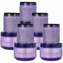 vhbw - the clever way Set de 5x filtre HEPA pour votre aspirateur, robot aspirateur ou nettoyeur vapeur - Filtre les poussièr ...