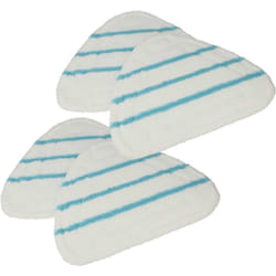 Vhbw - 4x Housses de rechange compatible avec Clean Maxx nettoyeur à vapeur, balai vapeur - polyamide / polyester, bleu / blanc