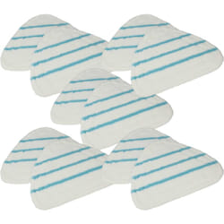 Vhbw - 10x Housses de rechange compatible avec Clean Maxx nettoyeur à vapeur, balai vapeur - polyamide / polyester, bleu / blanc
