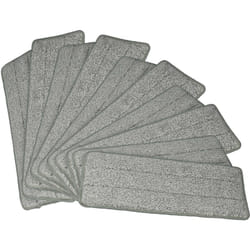 Vhbw - 10x Serpillères compatible avec Clean Maxx 09996 balai nettoyant - polyester, gris / blanc