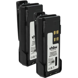 2x Batterie compatible avec Motorola DP4400, APX4000, DP4000, DP2600E radio talkie-walkie (3000mAh, 7,4V, Li-ion) - avec clip de ceinture - Vhbw
