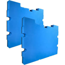 Vhbw - 2x Insert en mousse compatible avec Dewalt tstak iv DWST1-70706, tstak iii DWST1-70705 coffre à outils - mousse rigide, bleu, 30 mm