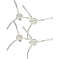Vhbw - 4x Brosse latérale compatible avec Dreame D9 Max, D9, D10 Plus, D10s, D9 Mistral, F9 Mistral, F9 robot aspirateur - Lot de brosses, blanc