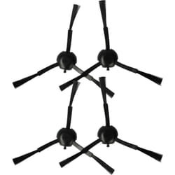 Vhbw - 4x Brosse latérale compatible avec Dreame L10s Pro, D9s Plus, L10s Plus, L10s Pro Gen 2 robot aspirateur - Lot de brosses, noir