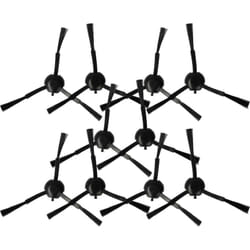 Vhbw - 10x Brosse latérale compatible avec Dreame L10s Pro, D9s Plus, L10s Plus, L10s Pro Gen 2 robot aspirateur - Lot de brosses, noir