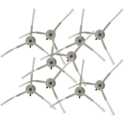 Vhbw - 10x Brosse latérale compatible avec Proscenic M7 Pro, M7 robot aspirateur - Lot de brosses, gauche/droite, blanc