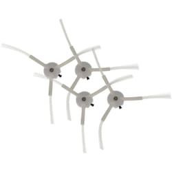 Vhbw - 4x Brosse latérale compatible avec Proscenic M8 Pro robot aspirateur - Lot de brosses, blanc
