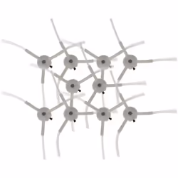 vhbw - the clever way Brosses latérales compatibles pour votre aspirateur - Pièces de rechange idéales pour remplacer les bro ...
