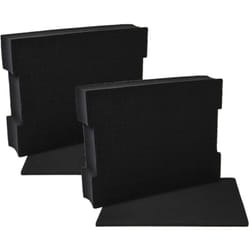 Vhbw - 2x Insert en mousse avec plaque de fond compatible avec Bosch L-Boxx 136 coffre à outils - mousse personnalisable, noir