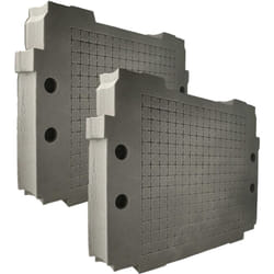 vhbw 2x Insert en mousse compatible avec Hikoki Hit Case I-IV coffre à outils - mousse rigide / mousse personnalisable, gris anthracite