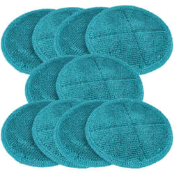 Vhbw - 10x Serpillères compatible avec Clean Maxx Balai à franges spray à batterie 360 balai nettoyant - polyamide / polyester, turquoise