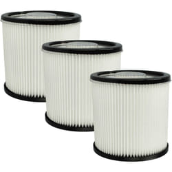 Vhbw - 3x filtre compatible avec Scheppach NTS20, NTS16 aspirateur - filtre hepa noir / blanc