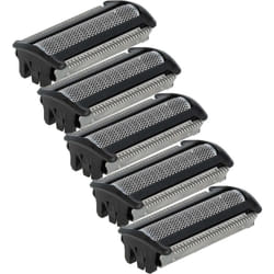 5x Têtes de rasoir de remplacement compatible avec Philips BodyGroom S3000 BG30xx, BG3010 rasoir électrique, noir / argenté - Vhbw