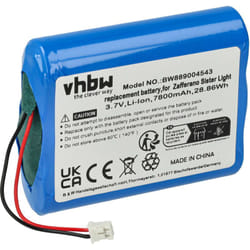 Vhbw - Batterie compatible avec Zafferano LD0306R3, LD0300A3, LD1080D3, LD1080B3 lampe de table (7800mAh, 3,7V, Li-ion)