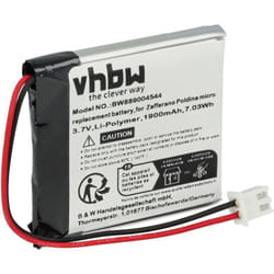 Vhbw - Batterie compatible avec Zafferano poldina micro, LD0490F3 lampe de table (1900mAh, 3,7V, Li-polymère)