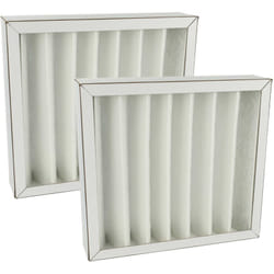 Vhbw - 2x Filtre à air G4 compatible avec Pluggit Avent D160 ventilateur, aération, ventilation - blanc