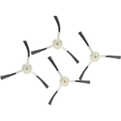 Vhbw - 4x Brosse latérale compatible avec Dreame L10, S10, X20, X10, W10S pro, S20 robot aspirateur - Lot de brosses, gris / blanc